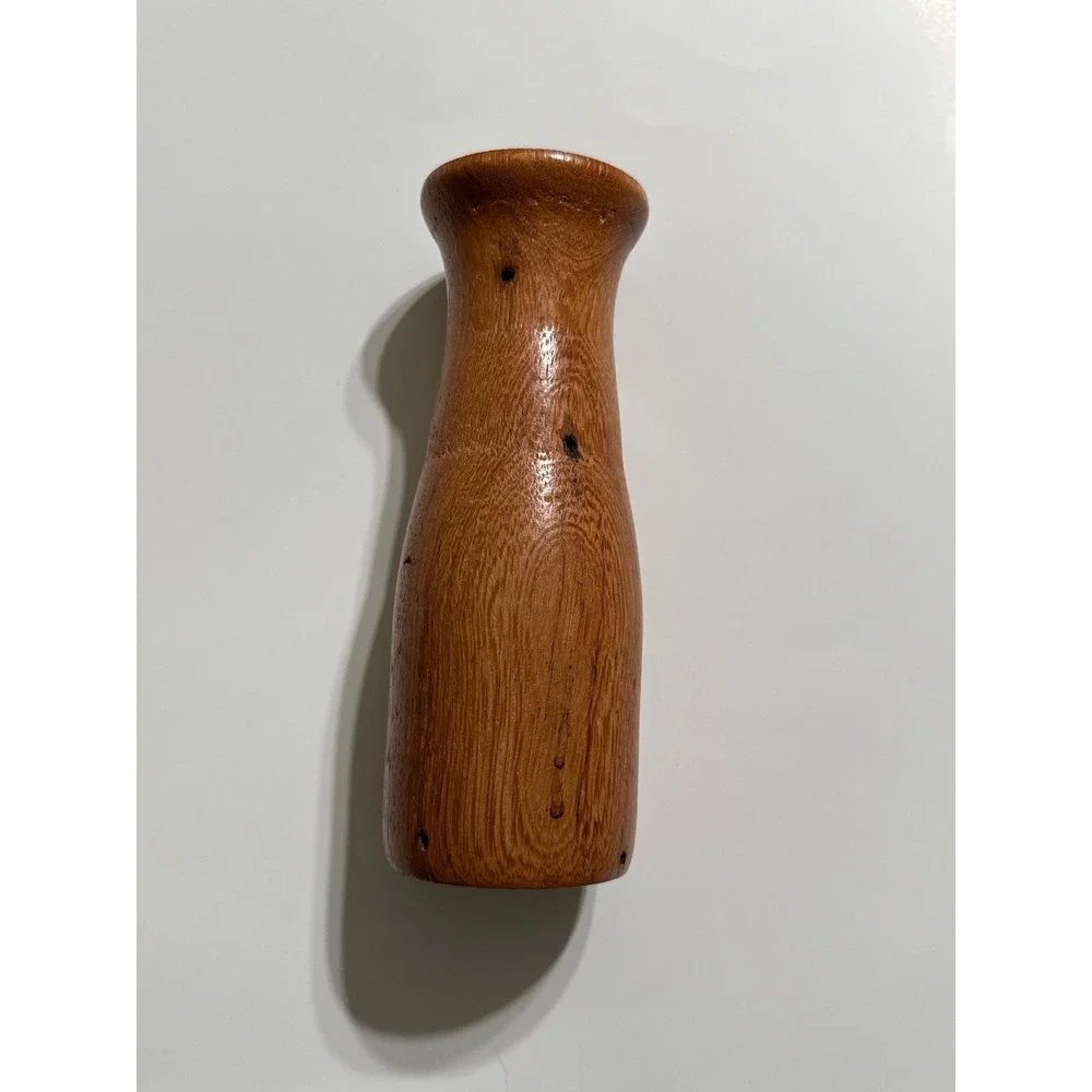 Don Prevatt Hand Crafted Wooden Bud Vase Mid Century Modern Artisan Decor 8.5